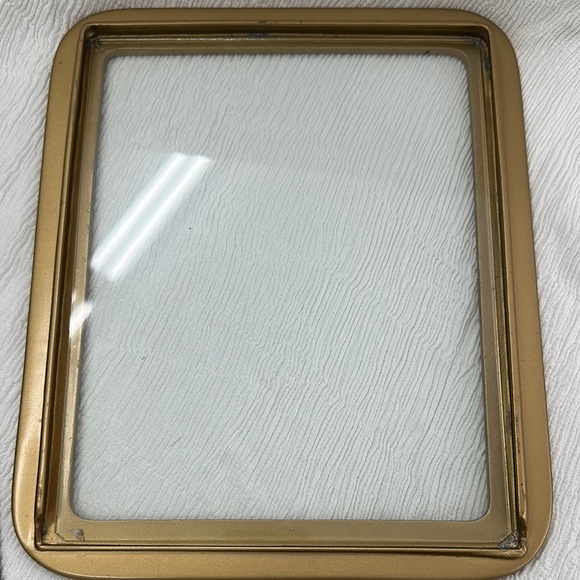 Vintage, rare Floral Yellow enamel Picture Frame mid-century Bucklers art deco - Picture 8 of 11